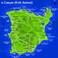 Samui Map - Attractions, Hotels, Beaches & More Samui Tourist Map