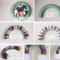 DIY wreath on the door for the New Year