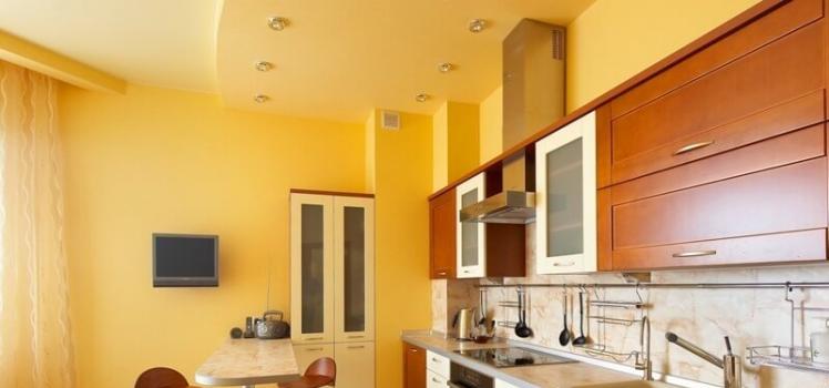 Какой потолок лучше выбрать для кухни Какой самый практичный потолок на кухни